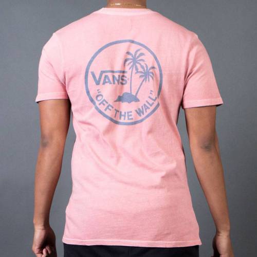 ヴァンズ バンズ ビンテージ ヴィンテージ Tシャツ ローズ メンズ 【 VANS MEN VINTAGE MINI PALM TEE (TAN / ROSE MIRAGE) 】 メンズファッション トップス カットソー｜スニケス