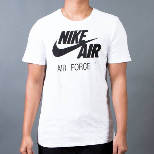 ナイキ プルオーバー 白いこと 白いこと 空軍 メンズ 【 NIKE MEN AIR FORCE 1 SINCE 1982 TEE (WHITE / WHITE BLACK) 】 メンズ流行り物 トップス カットソー