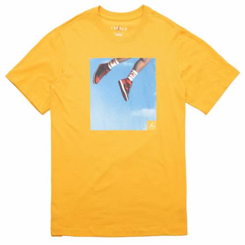 ナイキ ジョーダン 飛び降りるマン ティーシャツ メンズ 【 JORDAN MEN JUMPMAN PHOTO TEE (POLLEN) / 】 メンズ流行り物 トップス カットソー トップス-メンズファッション