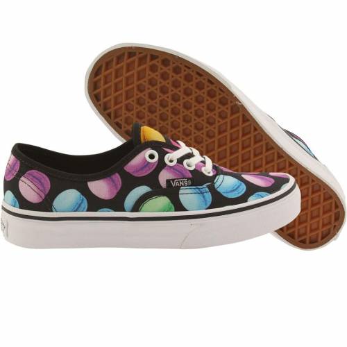 ヴァンズ バンズ オーセンティック ナイト スニーカー レディース 【 VANS WOMEN AUTHENTIC - LATE NIGHT MACAROONS (BLACK / MACAROONS) 】