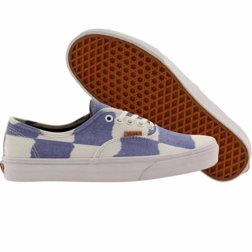 【★百貨店SALE★6/11真夜中2時迄】ヴァンズ バンズ オーセンティック スニーカー メンズ 【 VANS MEN AUTHENTIC - GLITCH CHECK (BLUE / WHITE) 】