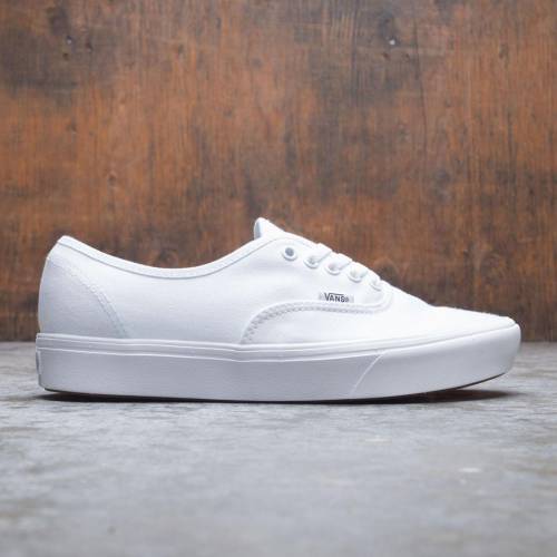 ヴァンズ バンズ オーセンティック スニーカー メンズ 【 VANS MEN AUTHENTIC - COMFY CUSH (WHITE / TRUE WHITE) 】