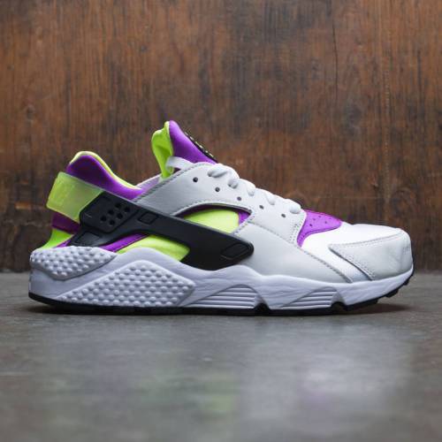 【★百貨店SALE★6/11夜夜中2時迄】ナイキ ハラチ 幽客 ハラチラン スニーカー メンズ 【 NIKE MEN AIR HUARACHE RUN 91 QS (WHITE / BLACK-NEON YELLOW-MAGENTA) 】