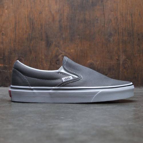 【★百貨店SALE★6/11真夜中2時迄】ヴァンズ バンズ 古典派音楽 スリッポン スニーカー メンズ 【 VANS MEN CLASSIC SLIP-ON (GRAY / CHARCOAL) 】