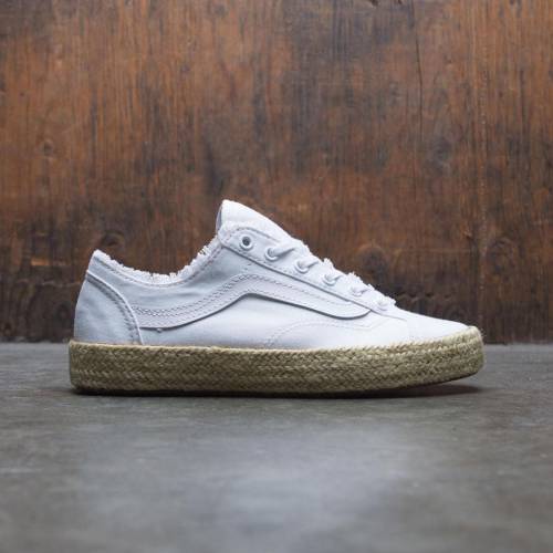ヴァンズ バンズ スニーカー レディース 【 VANS WOMEN STYLE 36 DECON - FRAYED (WHITE / TRUE WHITE) 】