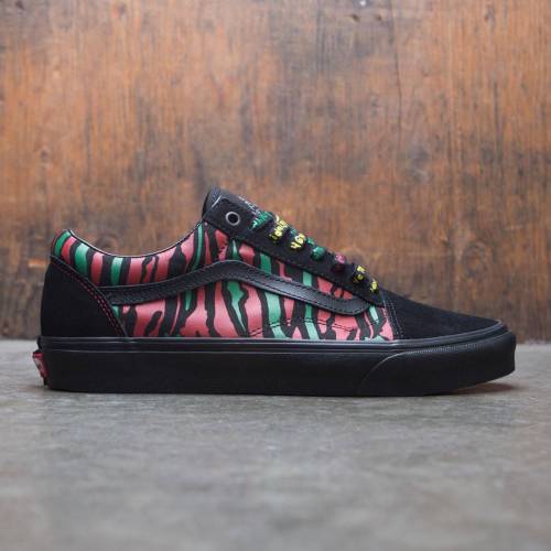 ヴァンズ バンズ トライブ オールドスクール スニーカー メンズ 【 VANS X A TRIBE CALLED QUEST MEN OLD SKOOL - ATCQ (BLACK / RED) 】