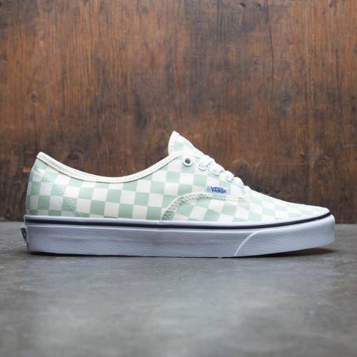 【★百貨店SALE★6/11真夜中2時迄】ヴァンズ バンズ オーセンティック スニーカー メンズ 【 VANS MEN AUTHENTIC - CHECKERBOARD (GREEN / AMBROS WHITE) 】