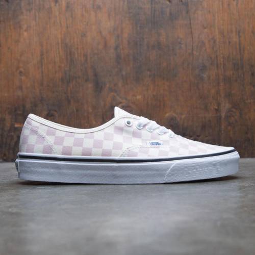 【★百貨店SALE★6/11真夜中2時迄】ヴァンズ バンズ オーセンティック スニーカー メンズ 【 VANS MEN AUTHENTIC - CHECKERBOARD (PINK / CREAM) 】