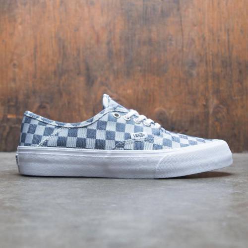 ヴァンズ バンズ オーセンティック デニム スニーカー メンズ 【 VANS MEN AUTHENTIC SF - CHECKERBOARD DENIM (BLUE / GRAY) 】|スニケス