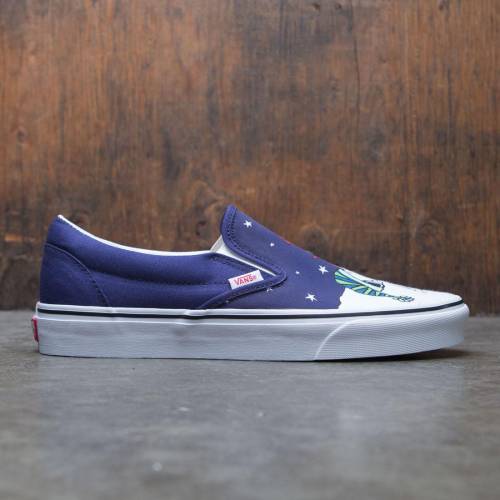 【★百貨店SALE★6/11真夜中2時迄】ヴァンズ バンズ 古典派音楽 スリッポン スニーカー メンズ 【 VANS MEN CLASSIC SLIP-ON - PEANUTS TREE (BLUE) / 】