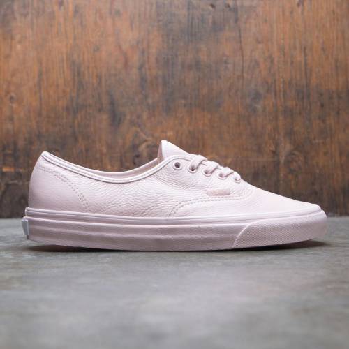 ヴァンズ バンズ オーセンティック なめし革 スニーカー メンズ 【 VANS MEN AUTHENTIC LEATHER - MONO (PINK / SEPIA ROSE) 】