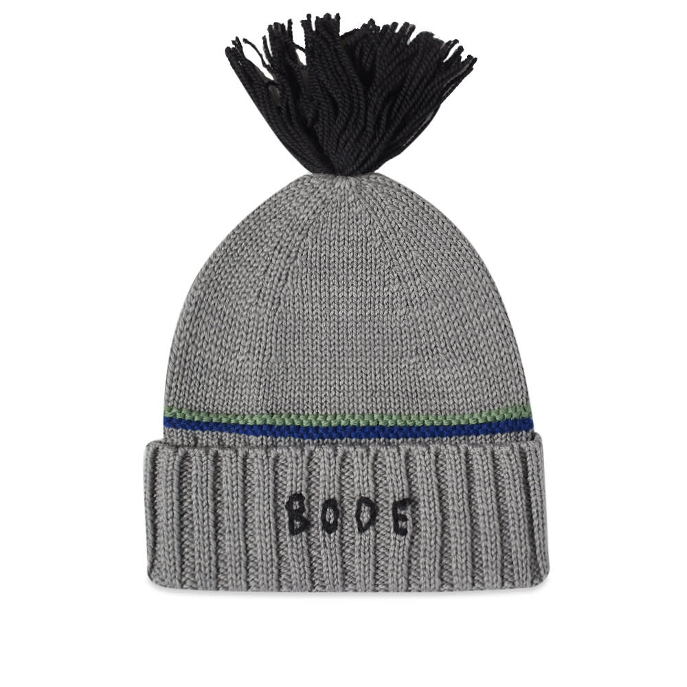 ロゴ バッグ 小物 ブランド雑貨 ビーニー キャップ 帽子 帽子 灰色 グレー メンズ Logo Grey Tassle Multi Bode Beanie 代引無料