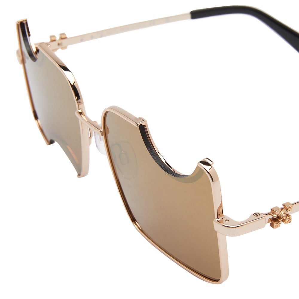 OFF-WHITE オフホワイト サングラス ゴールド メンズ 眼鏡・サングラス