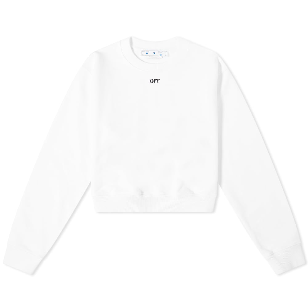 超特価SALE開催 OFF-WHITE オフホワイト クルー スウェット 白色