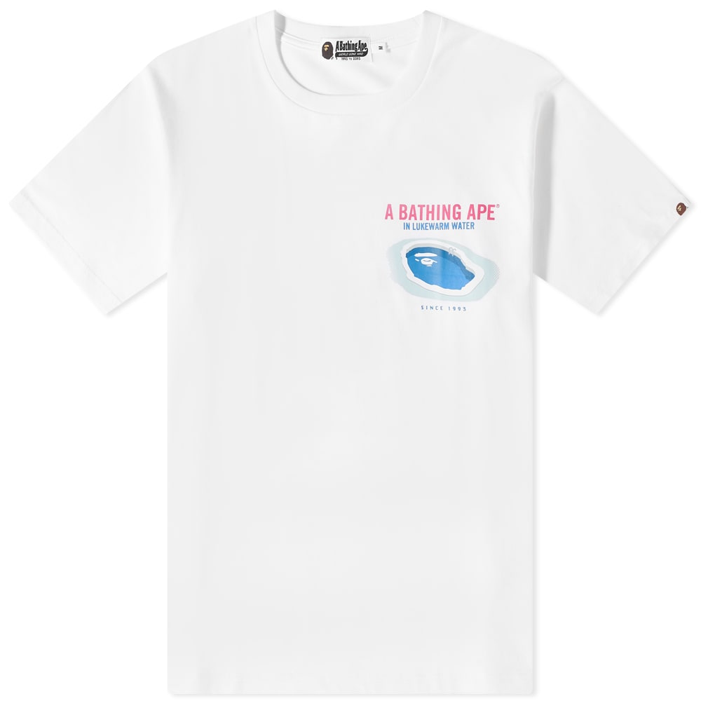 トラスト-アベイシング•エイプ プール Tシャツ 白色 ホワイト メン•ズ