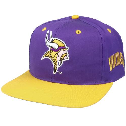 ツインズ ミネソタ バイキングス ビンテージ ヴィンテージ スナップバック バッグ ユニセックス Nfl Vintage Snapback Twins Enterprise Base Two Tone Purple Yellow Ice Org Br