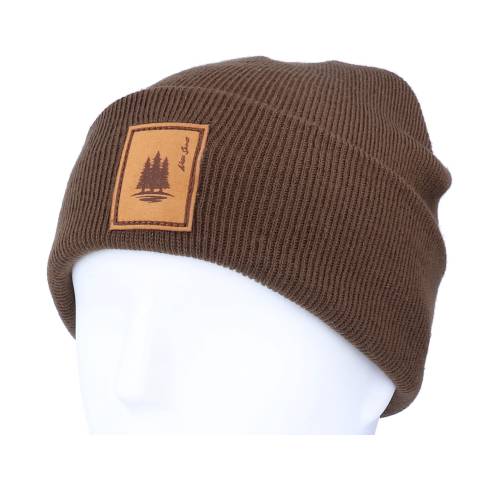 代引可 ファッションブランド メンズ帽子 カジュアル ファッション ワイルド ビーニー Chocolate キャップ 帽子 ワイルド ユニセックス Wild Spirit Pine Patch Brown Chocolate Beanie 半額以下セール対象商品 ニット帽 Southernoaksfuneralservice Com