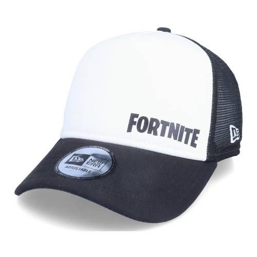 New Era フォートナイト ロゴ トラッカー ニューエラ ユニセックス Fortnite Logo 9forty Aframe White Black Trucker Ice Org Br