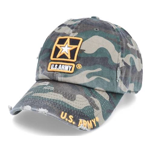 お待たせ ファッションブランド カジュアル Cap バッグ 小物 ブランド雑貨 ファッション キャップ ハット メンズ帽子 U S Army アーミー ビンテージ ヴィンテージ カモ柄 キャップ キャップ 帽子 U S ユニセックス Vintage Army Us Distressed Washed Cotton Camo