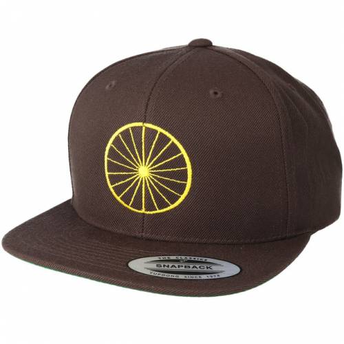 上品 ファッションブランド メンズ帽子 ファッション カジュアル Snapback ハット ユニセックス スナップバック キャップ Wheel バッグ Snapback Bike Souls Brown Yellow 超人気モデル