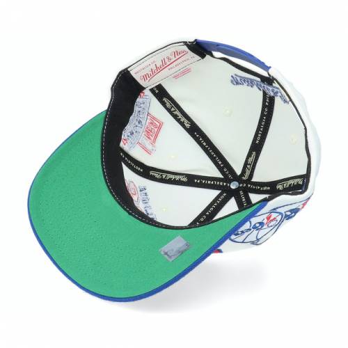 ミッチェルアンドネス Mitchell Amp Ness 兄弟愛の都市 セブンティシクサーズ 教育課程 白み 白人 Amp ユニ情交 76ers Mitchell Ness 96 Nba Draft Pro Crown Off White Adjustable Musiciantuts Com