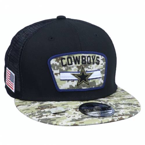 New Era ダラス カウボーイズ トラッカー ニュージル ユニ交わる Nfl21 Salute To Service 9fifty Black Camo Trucker M Haitiopen Com