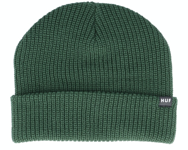 新発売特価 ハフ ビーニー キャップ 帽子 緑 グリーン ユニセックス 【 HUF GREEN ESSENTIALS USUAL BEANIE  DARK CUFF 】 の中でも定番の看板 -livinginmalta.com