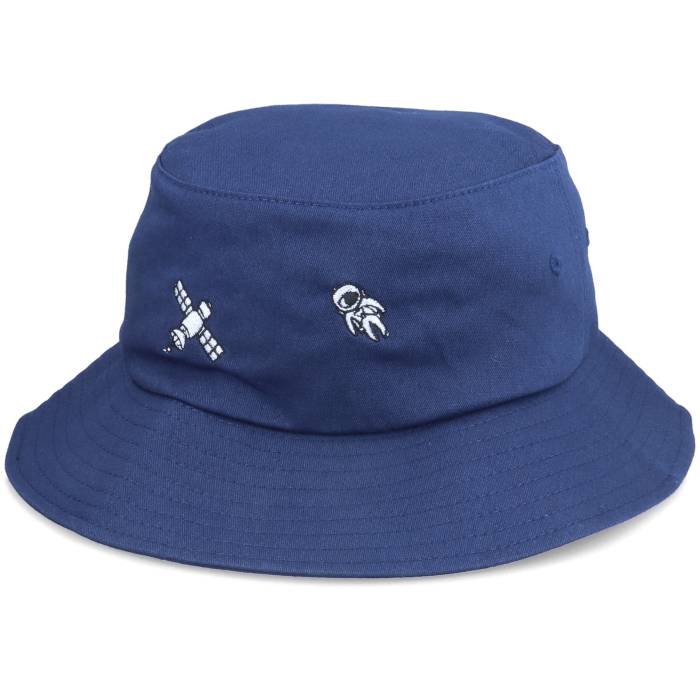 Abducted 【 Tiny Satellite Astronaut Scenery Navy Bucket Men Blue 】 紺色 ネイビー メンズ 青色 ブルー|スニケス