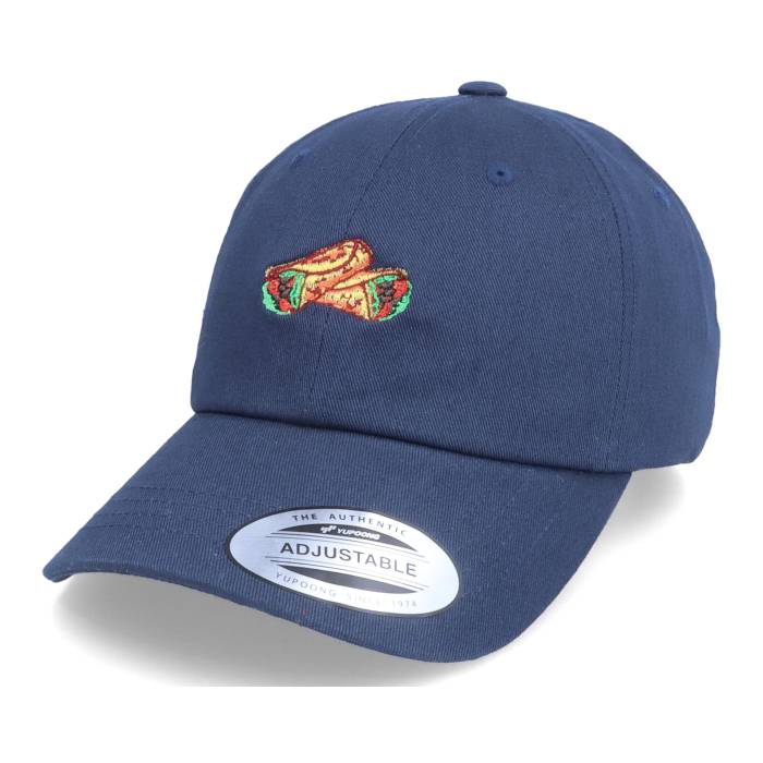 Abducted 【 Food Doobie Burrito Navy Dad Cap Men Blue 】 紺色 ネイビー キャップ 帽子 メンズ 青色 ブルー