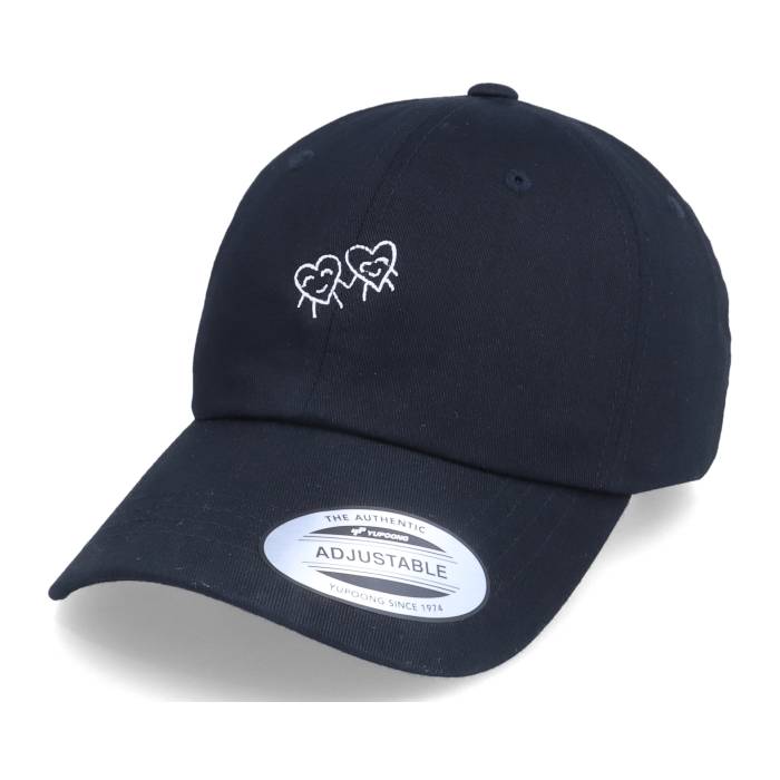 Abducted 【 Hearts Love Friends Black Dad Cap Men Black 】 黒色 ブラック キャップ 帽子 メンズ 黒色 ブラック|スニケス