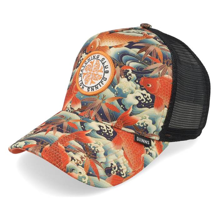 Djinns 【 Hft Cap Koi Watching Multi A-Frame Trucker Men 】 キャップ 帽子 トラッカー メンズ｜スニケス