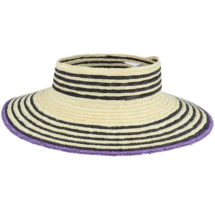ブリクストン Brixton 【 Joanna Light Tan/Black Visor Straw Hat Men Beige 】 メンズ ベージュ 18,720円
