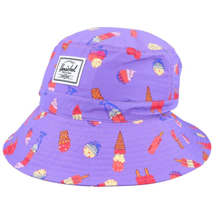 Herschel 【 Kids Beach Uv Hat Keepin' Cool Bucket Kids Purple 】 クール ジュニア キッズ Purple 紫・パープル|スニケス