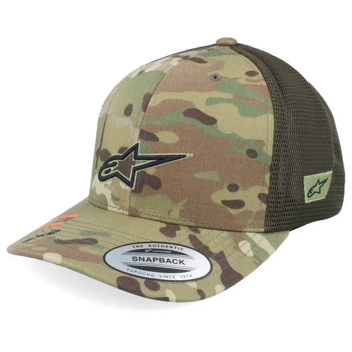 アルパインはやりっ子 Alpinestars 【 Recon Camo Hat Green Camo/Black Trucker Men 】 間鴨柄 green 緑・緑であること トラッカー メンズ