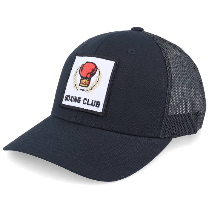 Bearded Man 【 Boxing Club Logo Black Trucker Men Black 】 クラブ ロゴ 黒色 ブラック トラッカー メンズ 黒色 ブラック|スニケス