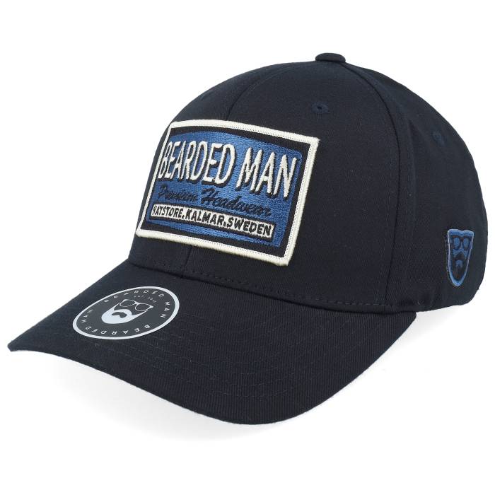 Bearded Man 【 Logo Off White/Blue Black Flexfit Men Black 】 ロゴ 黒色 ブラック メンズ 黒色 ブラック