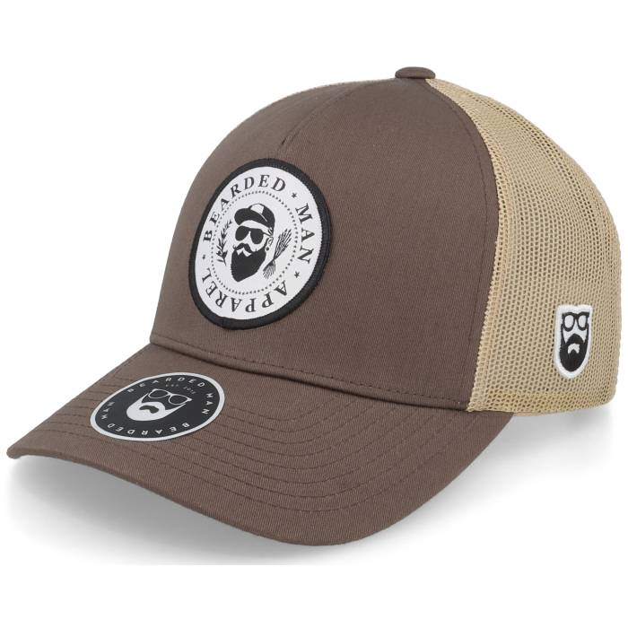 Bearded Man 【 The President Of Beards Patch Brown/Khaki Trucker Men Brown 】 トラッカー メンズ 茶色 ブラウン|スニケス