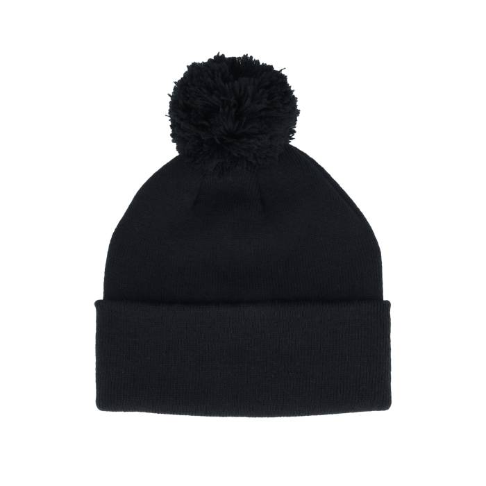 Beechfield 【 Black Pom Blank Beanie Men Black 】 黒色 ブラック キャップ 帽子 メンズ 黒色 ブラック