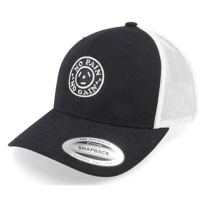 Berzerk 【 No Pain No Gain Round Logo Black/White Trucker Men Black 】 ロゴ トラッカー メンズ 黒色 ブラック|スニケス