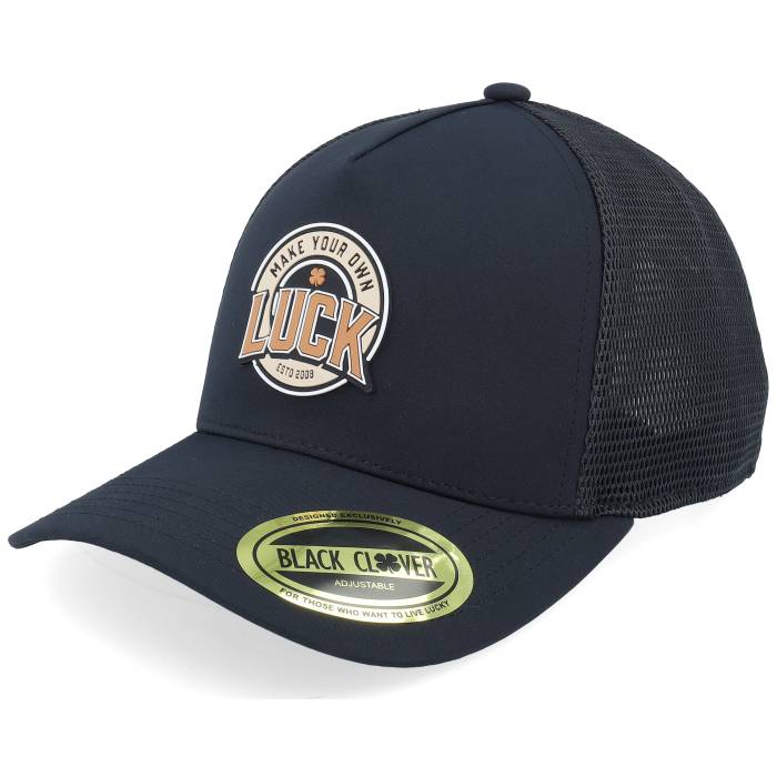 Black Clover 【 Jumbo Luck Black A-Frame Trucker Men Black 】 ジャンボ 黒色 ブラック トラッカー メンズ 黒色 ブラック|スニケス