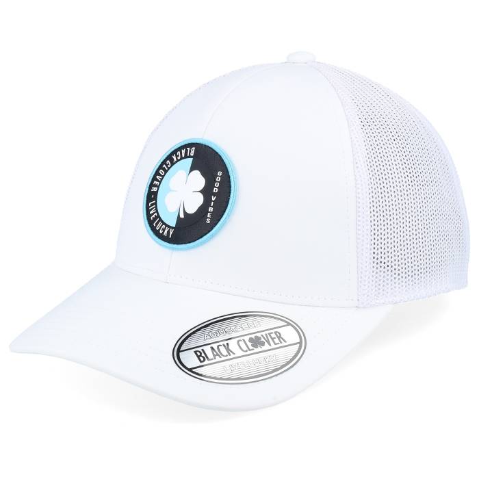 Black Clover 【 Mirror 1 White W White Mesh W Patch Trucker Men White 】 白いこと 白いこと トラッカー メンズ 白いこと 白いこと