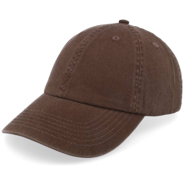Upfront 【 Mini Organic Soft Low Baseball Cap Dark Brown Dad Cap Men Brown 】 野球 旗がしら かぶり笠 赤銅色 赤銅色 メンズ 赤銅色 赤銅色