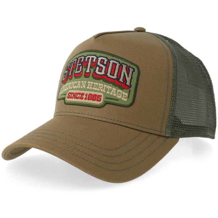 ステットソン Stetson 【 Vintage Western Brown A-Frame Trucker Men Brown 】 vintage ビンテージ・ヴィンテージ ウェスタン 茶色 ブラウン トラッカー メンズ 茶色 ブラウン｜スニケス