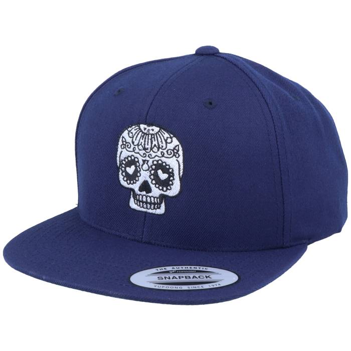 Calaveras 【 Heart Lock Skull Navy Snapback Men Blue 】 紺色 ネイビー Snapback スナップバック バッグ メンズ 青色 ブルー