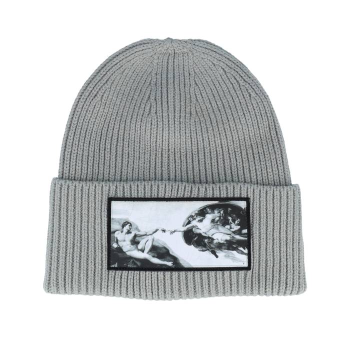Calza Pennello 【 Creation Of Adam Beanie Light Grey Oversized Cuff Men Grey 】 クリエーション キャップ 帽子 灰色 グレー メンズ 灰色 グレー｜スニケス