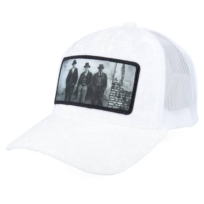 Calza Pennello 【 Mob Gang Patch Velvet White A-Frame Trucker Men White 】 白色 ホワイト トラッカー メンズ 白色 ホワイト|スニケス