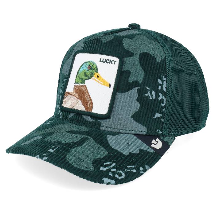 Goorin 【 Duck Camo Corduroy Camo Guard A-Frame Trucker Men Green / 】 カモ柄 コーデュロイ トラッカー メンズ green 緑・グリーン
