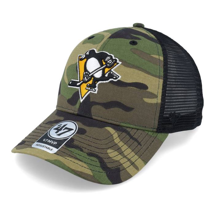 フォーティーセブンブランド 47 Brand 【 Pittsburgh Penguins 47 Mvp Camo/Black Trucker Men 】 ピッツバーグ ペンギンズ トラッカー メンズ