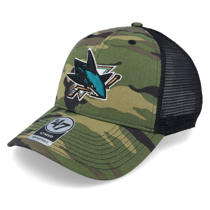 フォーティーセブンブランド 47 Brand 【 San Jose Sharks 47 Mvp Camo/Black Trucker Men 】 シャークス トラッカー メンズ