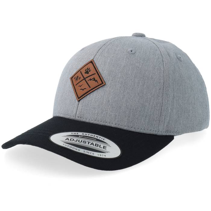 Kiddo Cap 【 Kids Nature & Animal Engraved Heather Grey/Black Adjustable Kids Grey 】 heather ヘザー ジュニア キッズ 灰色 グレー